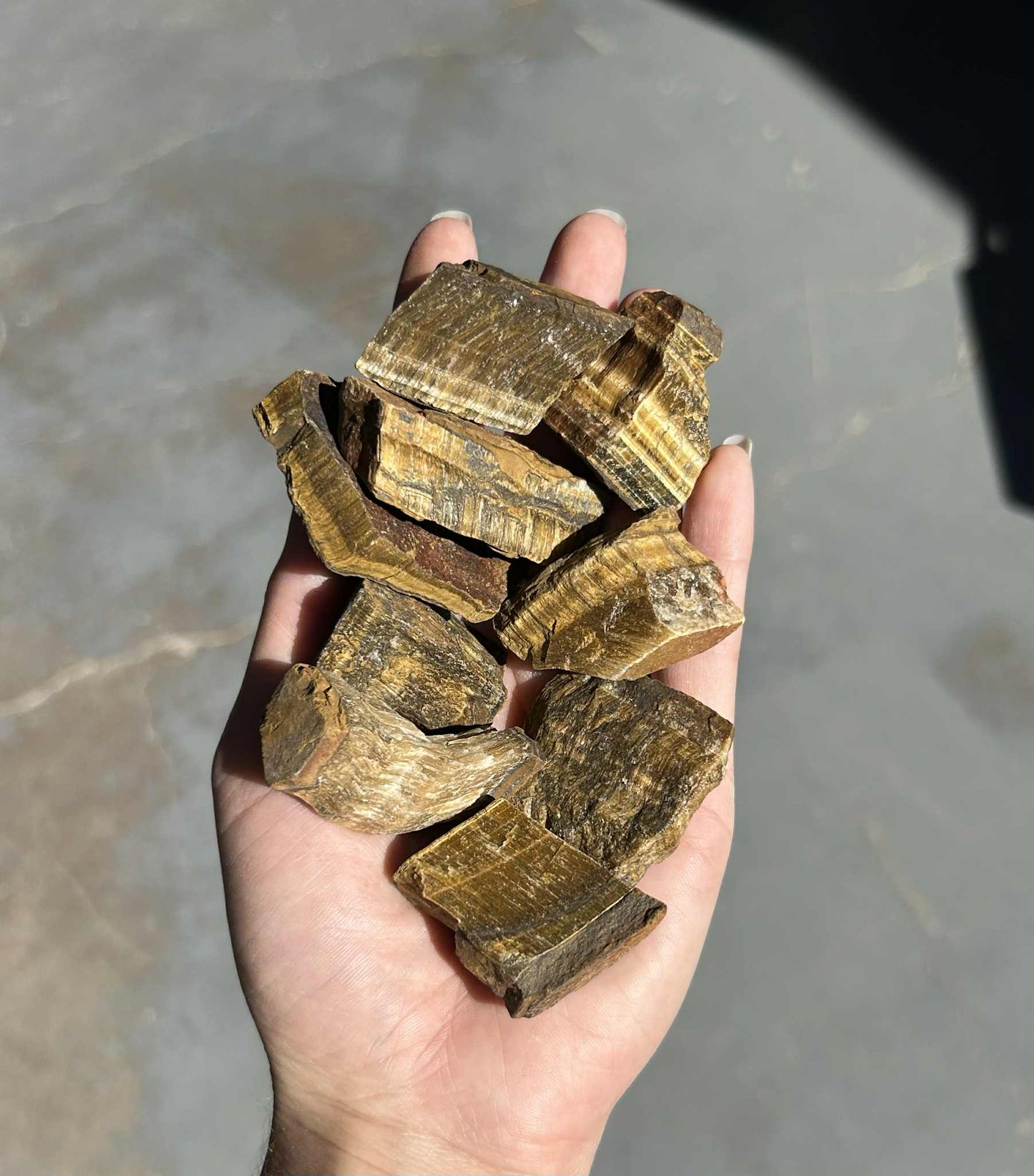 Tigers Eye Rough $12 P,kg