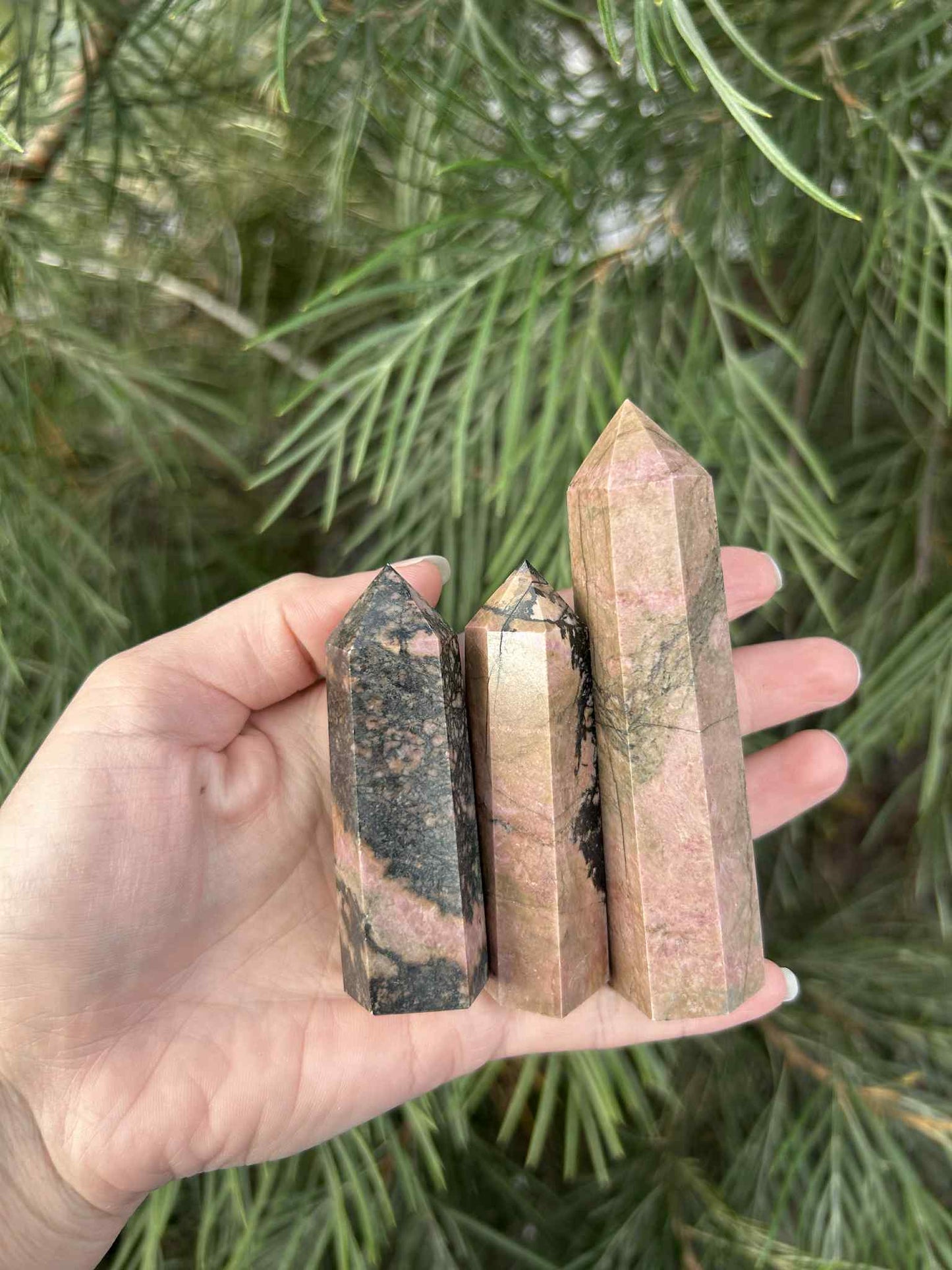 Rhodonite Towers Small $70 P,KG