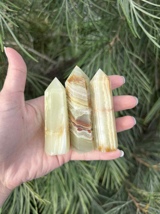 Green Calcite Towers $60 P,KG