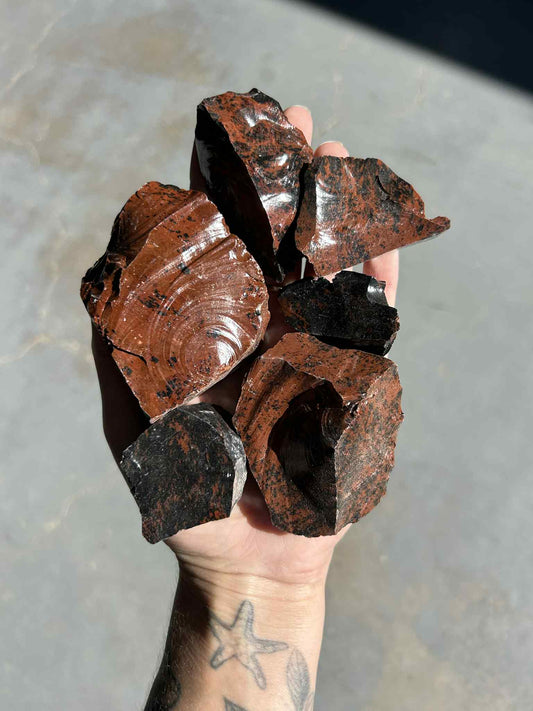 Mahogany Obsidian Rough $15 P,kg