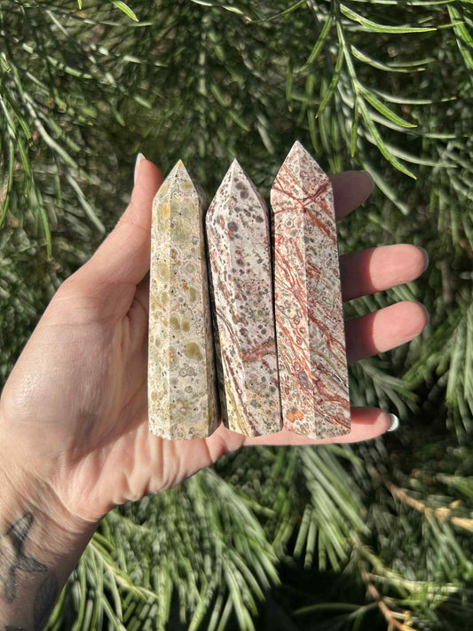 Leopard Skin Jasper Towers Small $70 p.kg